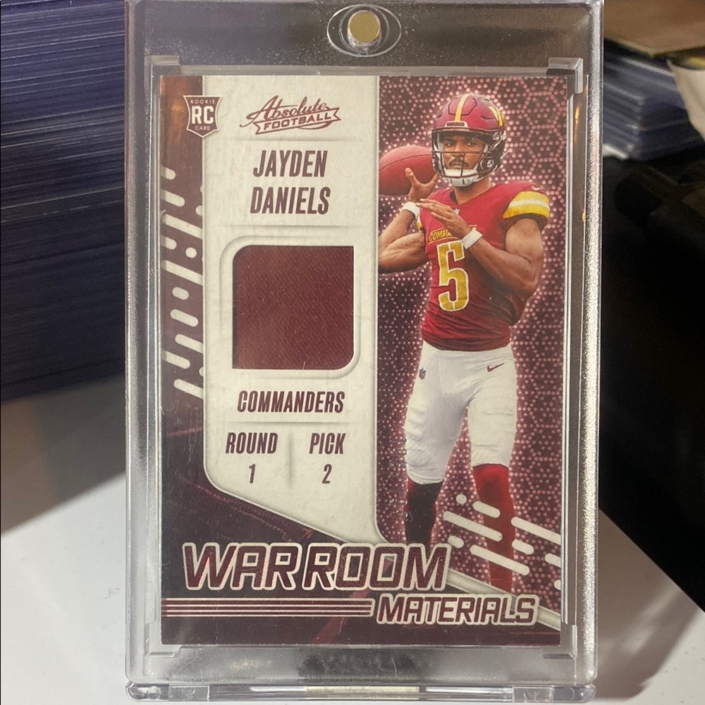 Jayden Daniels War Room Materials - 2024 Panini Rookie Patch